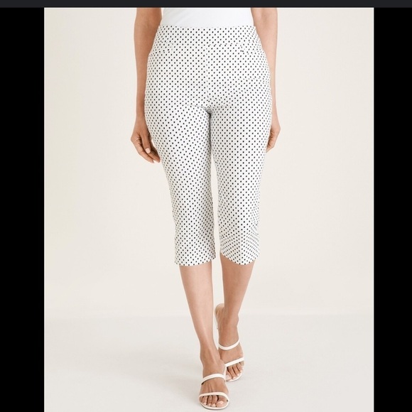 Chico So Slimming Brigitte Slim Tab -hem capris 2 (US 12) - Picture 1 of 8